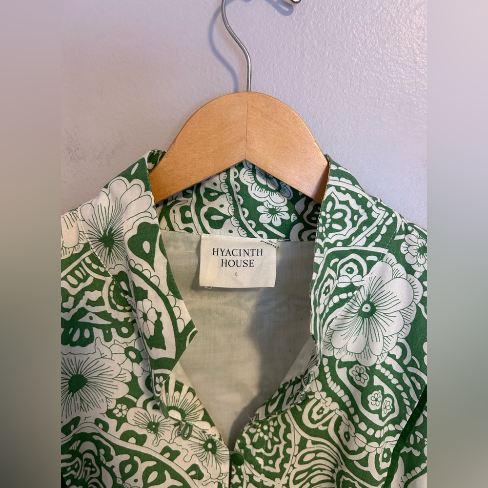 Tuckernuck Hyacinth House Hillsborough Midi Dress in Green Floral size Large (L) - Picture 3 of 8